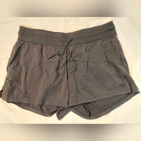The North Face Black Women's Athletic Shorts with Elastic Waist - Picture 1 of 8